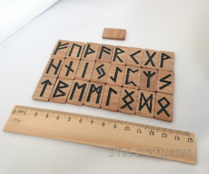Руны деревянные (бук)