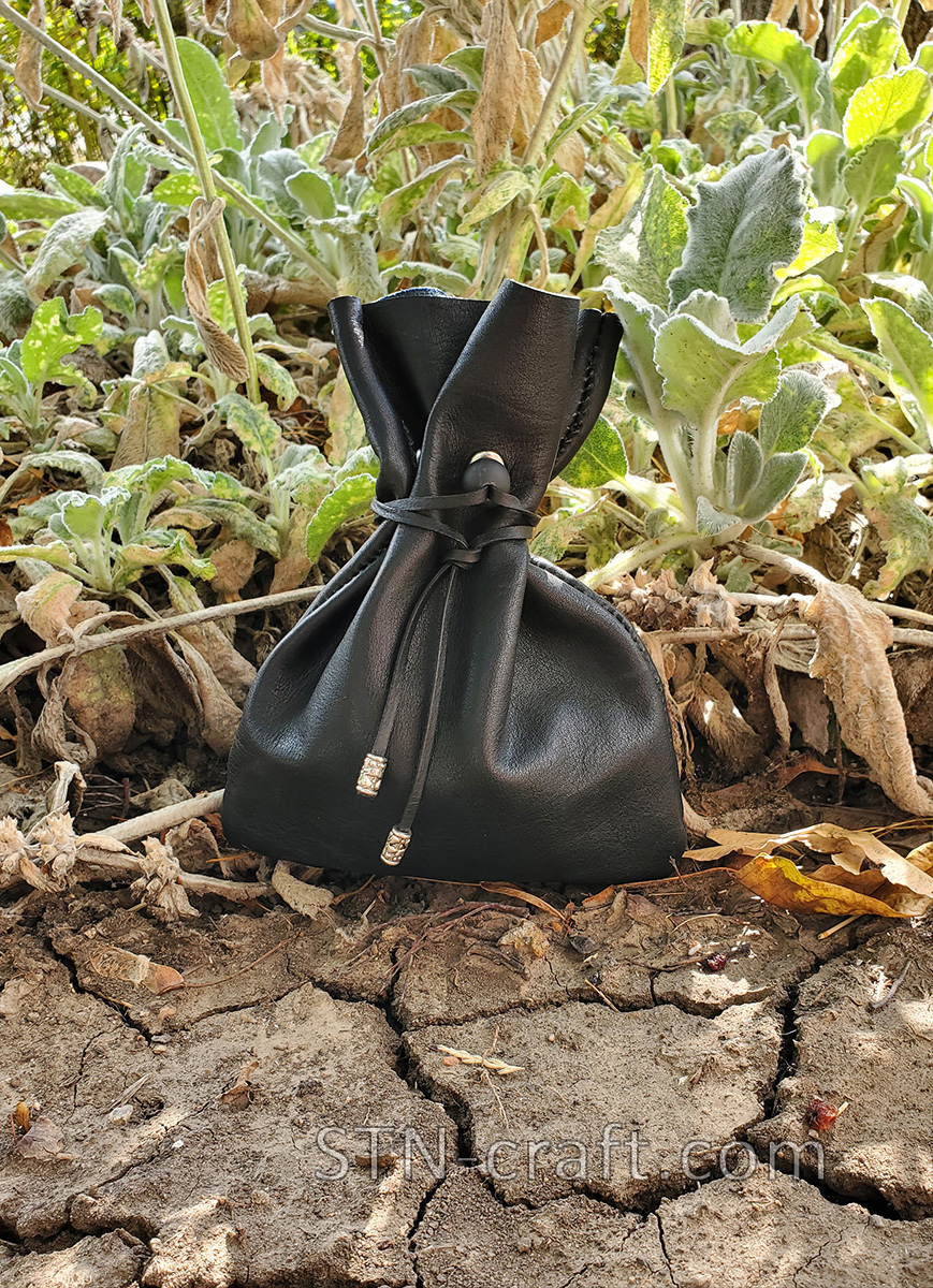 Мешочек кожаный для рун (большой) - STN-craft