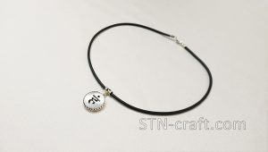 Серебряная подвеска чакра Вишудха перламутр