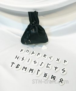 Руны белый мрамор