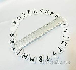 Руны белый мрамор