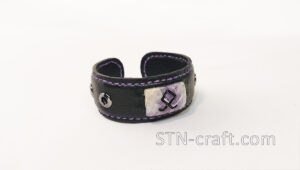 Браслет ОТАЛ кожа аметист