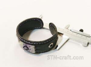 Браслет ОТАЛ кожа аметист