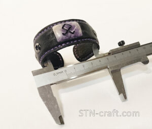 Браслет ОТАЛ кожа аметист