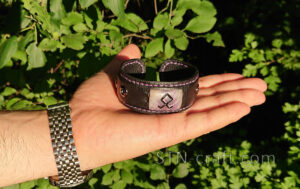 Браслет ОТАЛ кожа аметист