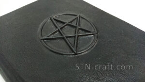 Кожаный блокнот Пентаграмма