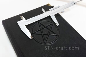 Кожаный блокнот Пентаграмма