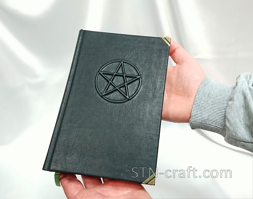 Кожаный блокнот Пентаграмма