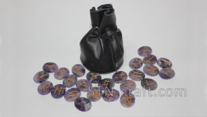 руны аметист овал