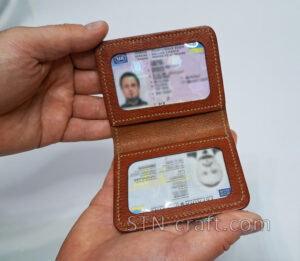 Обкладинка для ID паспорта шкіряна ручна робота